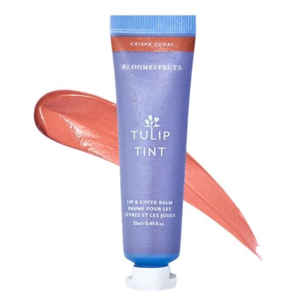 🌻$10 BLOOMEFFECTS TULIP LIP AND CHEEK TINT IN CRISPA CORAL NEW - Picture 1 of 4